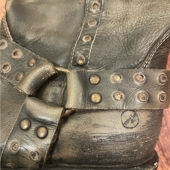 Bronx Linus Studded Tall Harness Leather Riding Boots - Picture 4 of 14